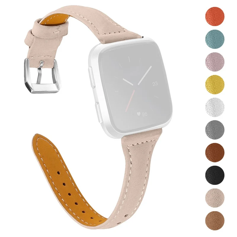 Süß Fitbit Versa 2 / Fitbit Versa Lite Echtes Leder armband