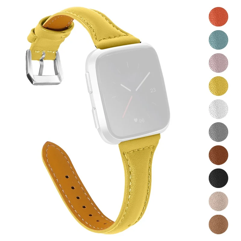 Süß Fitbit Versa 2 / Fitbit Versa Lite Echtes Leder armband
