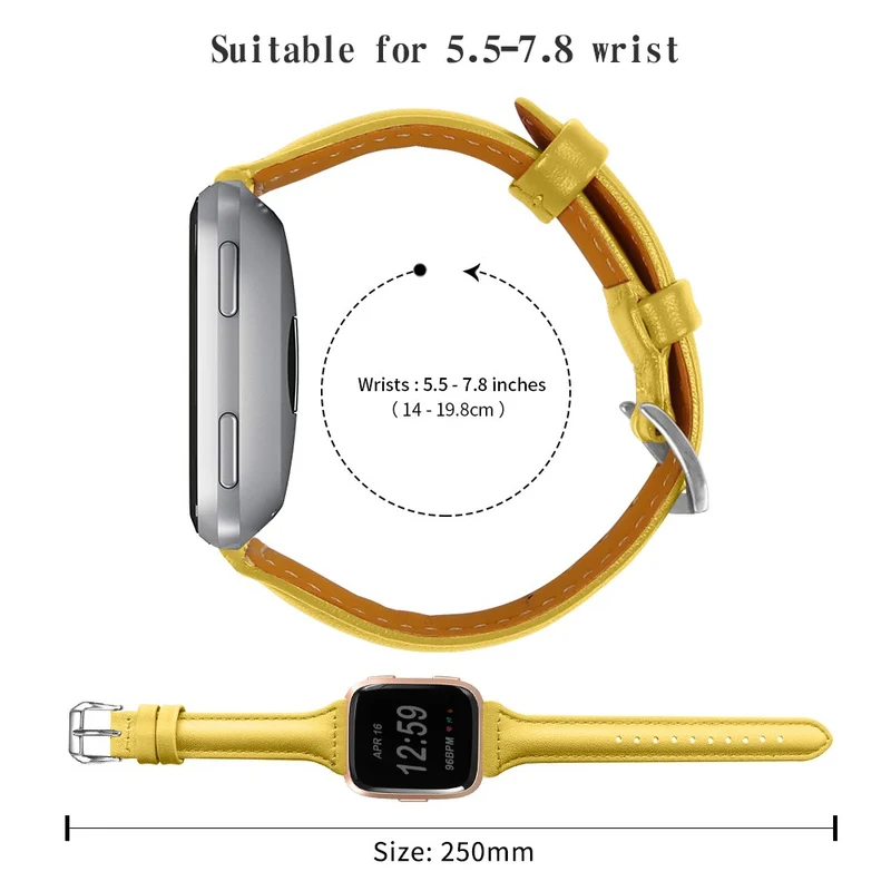 Süß Fitbit Versa 2 / Fitbit Versa Lite Echtes Leder armband