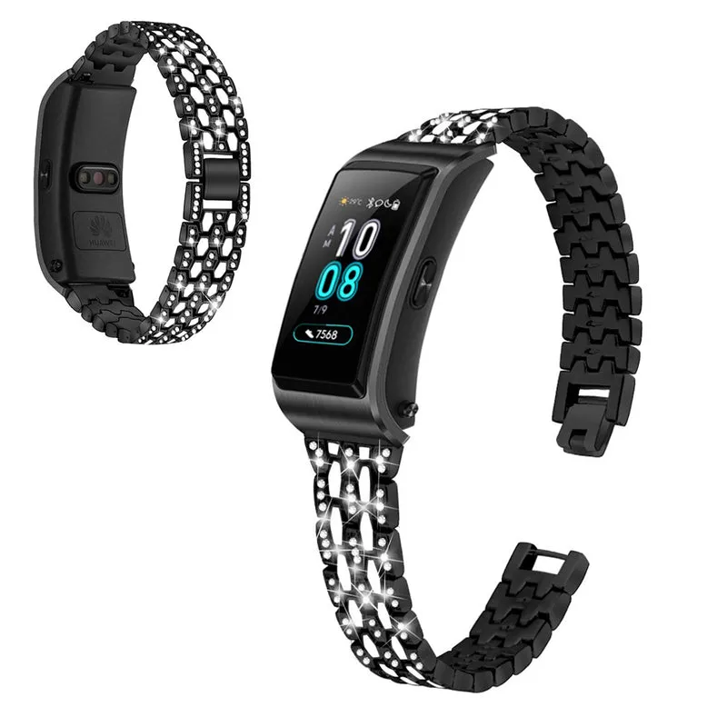 Modisch Huawei TalkBand B5 Metall und Strass armband