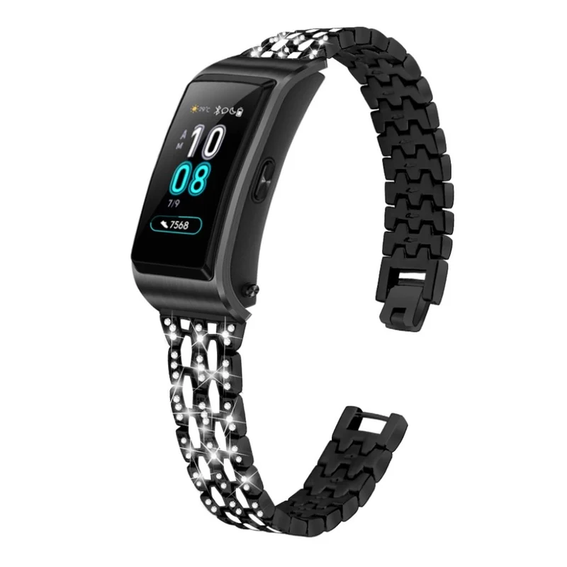 Modisch Huawei TalkBand B5 Metall und Strass armband