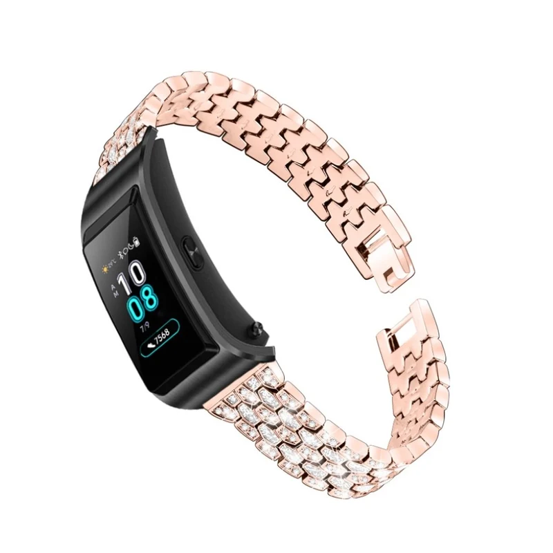 Modisch Huawei TalkBand B5 Metall und Strass armband