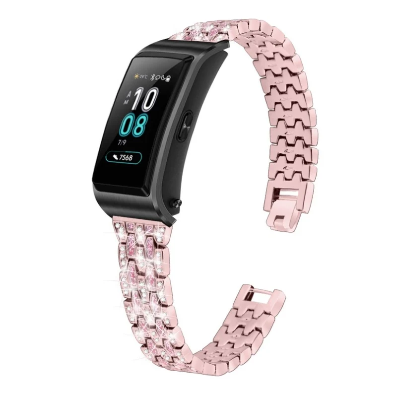 Modisch Huawei TalkBand B5 Metall und Strass armband
