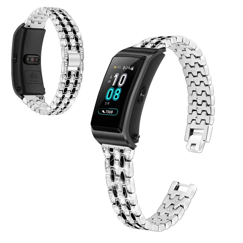 Modisch Huawei TalkBand B5 Metall und Strass armband