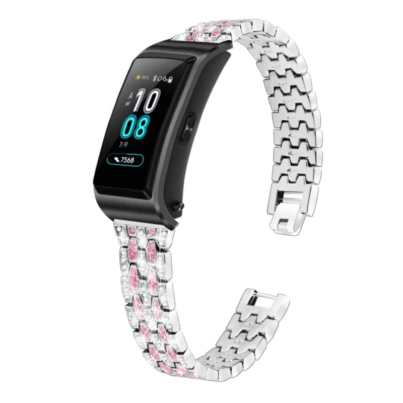 Modisch Huawei TalkBand B5 Metall und Strass armband