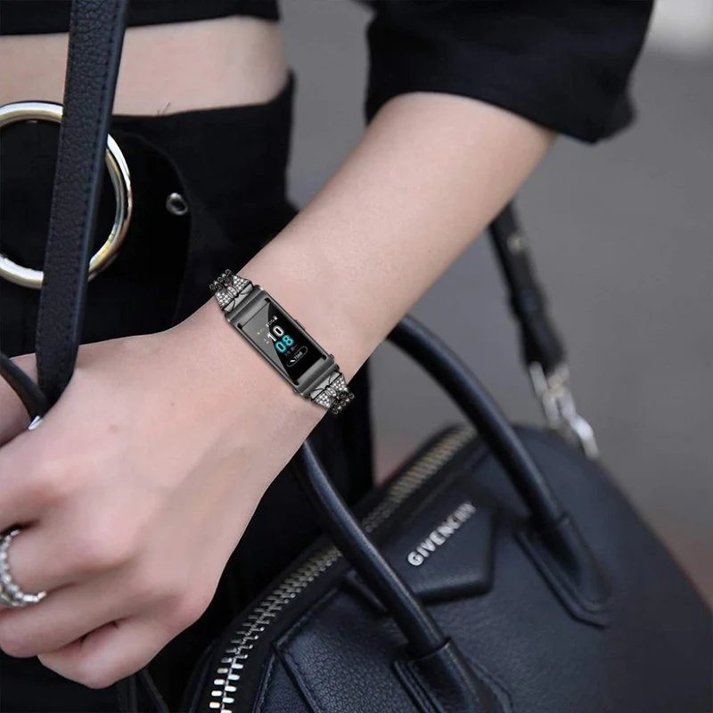 Großartig Huawei TalkBand B5 Metall und Strass armband