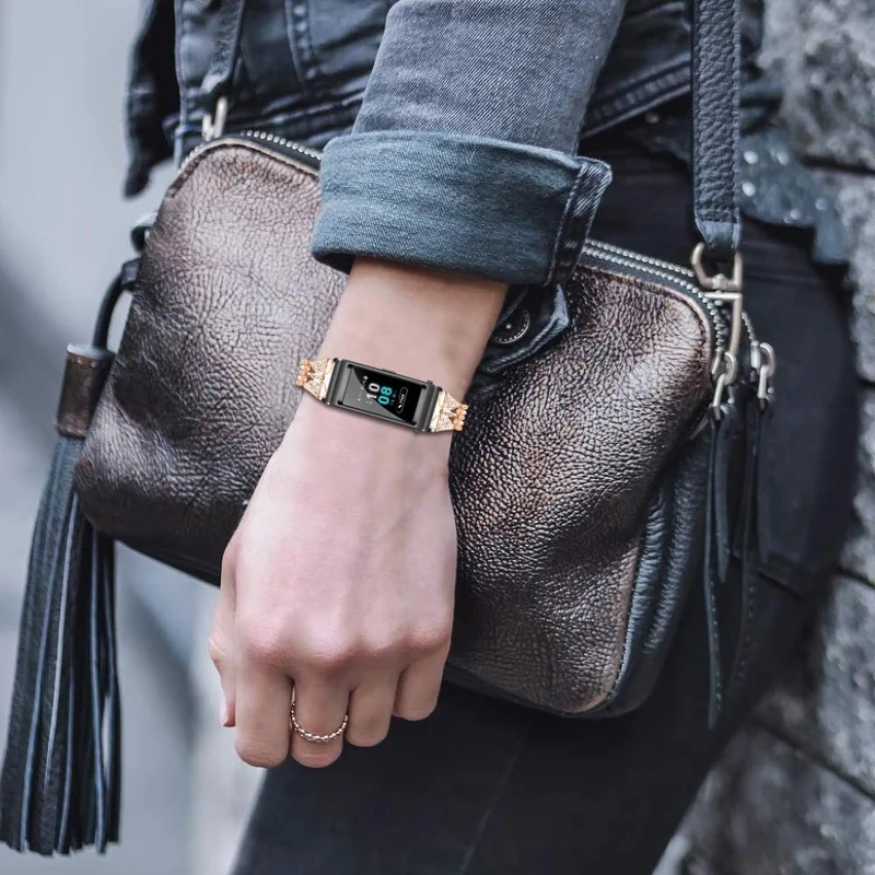 Großartig Huawei TalkBand B5 Metall und Strass armband