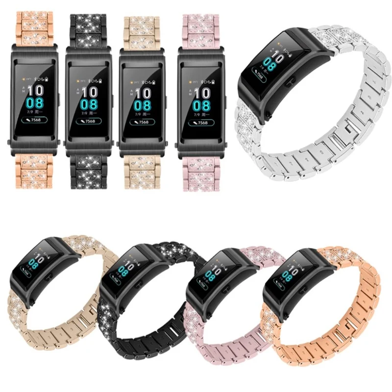 Sehr stilvoll Huawei TalkBand B5 Metall und Strass armband