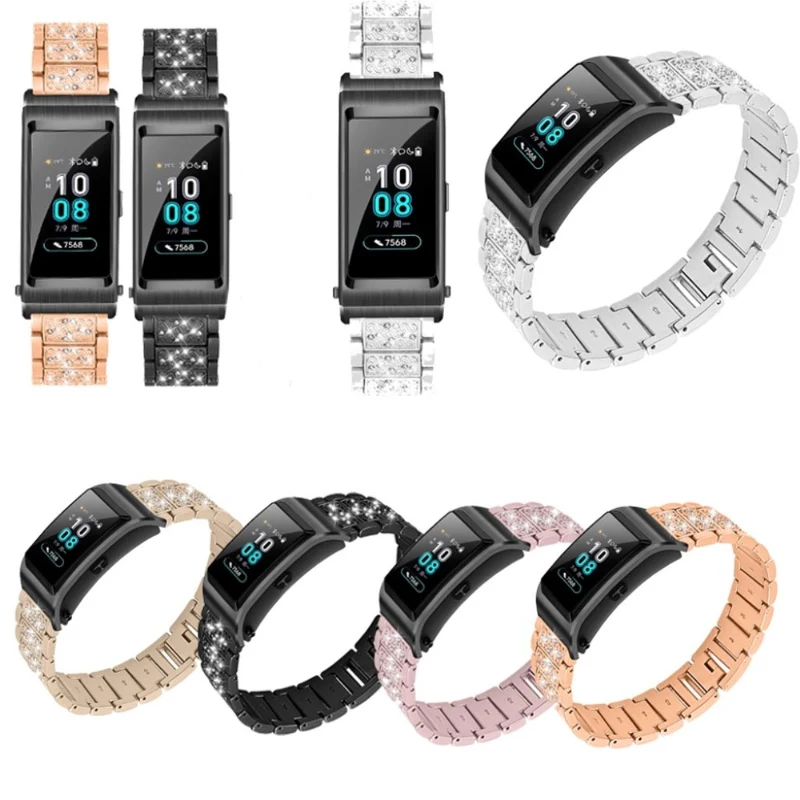 Sehr stilvoll Huawei TalkBand B5 Metall und Strass armband