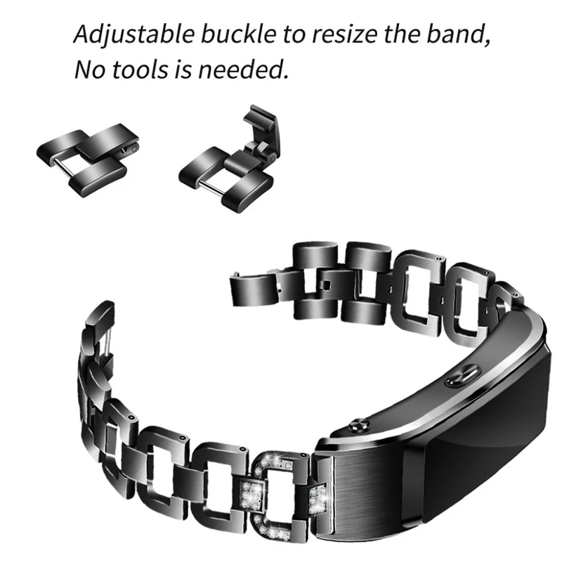 Fantastisch Huawei TalkBand B5 Metall und Strass armband