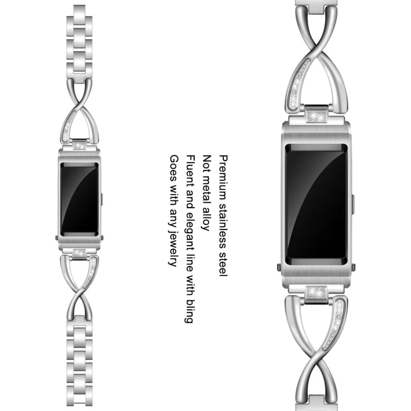 Mega zäh Huawei TalkBand B5 Metall und Strass armband