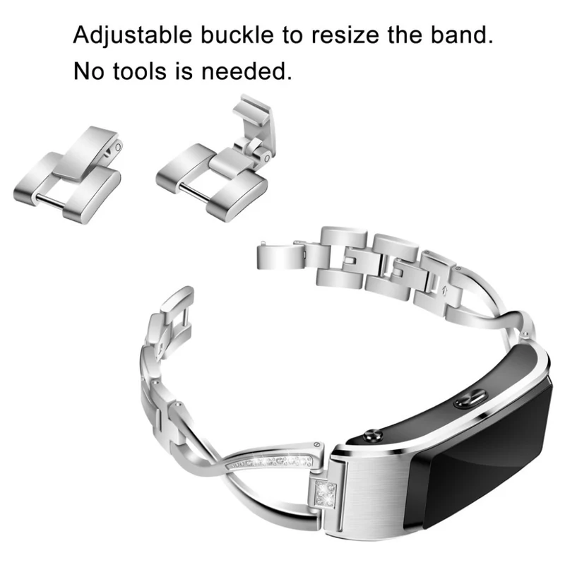 Mega zäh Huawei TalkBand B5 Metall und Strass armband