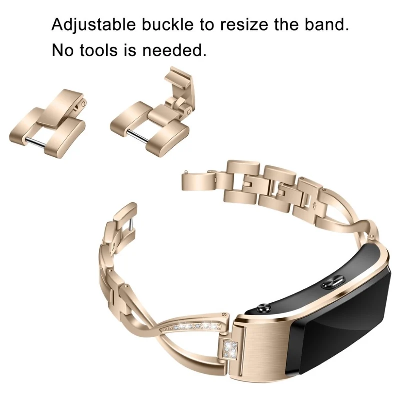 Mega zäh Huawei TalkBand B5 Metall und Strass armband