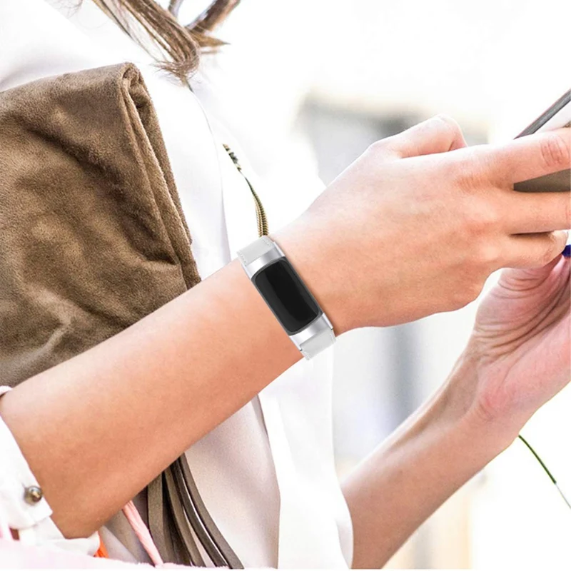 Fantastisch Fitbit Charge 5 Echtes Leder armband