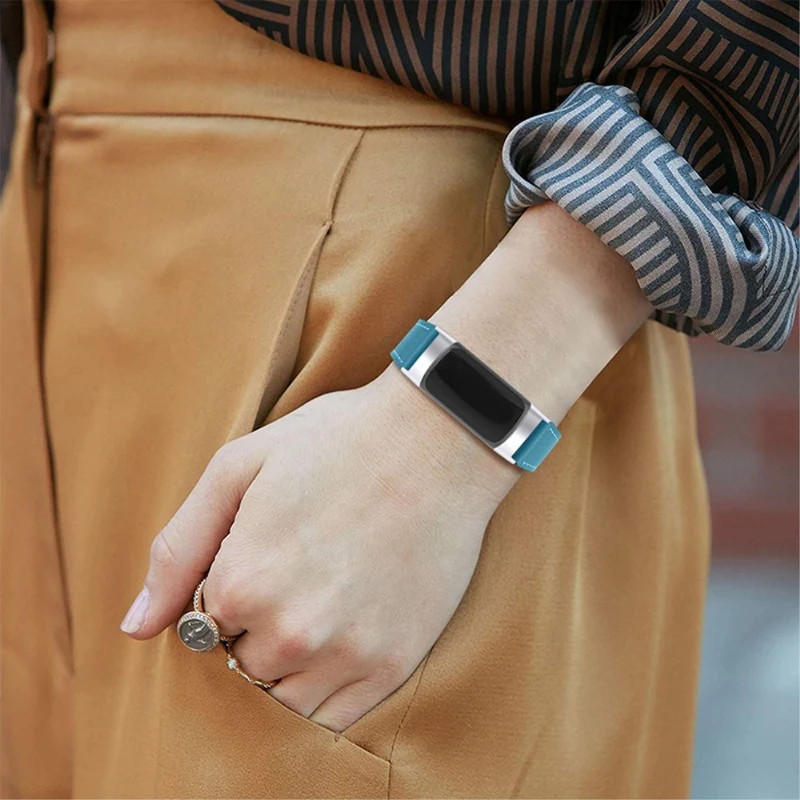 Fantastisch Fitbit Charge 5 Echtes Leder armband