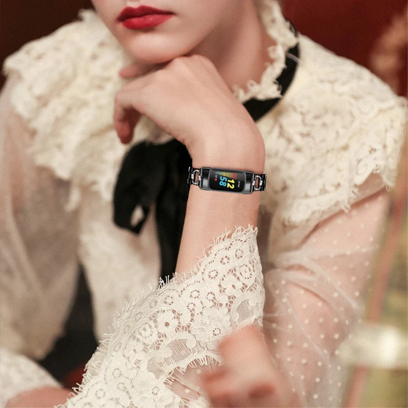 Super schön Fitbit Charge 5 Metall und Strass armband