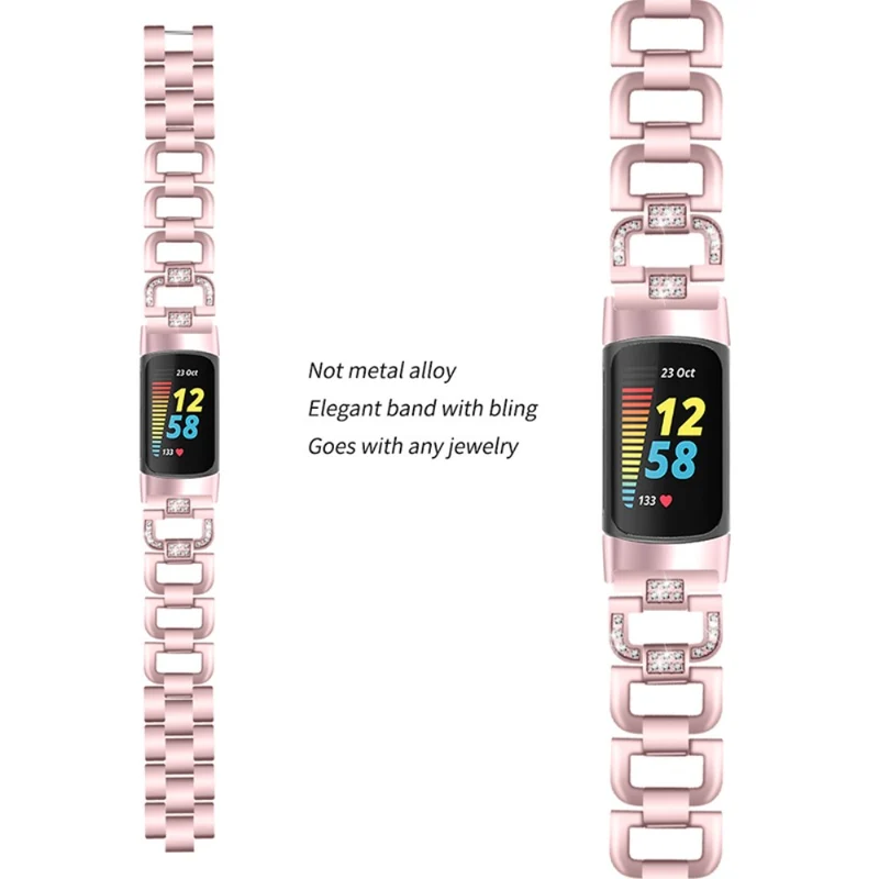 Super schön Fitbit Charge 5 Metall und Strass armband