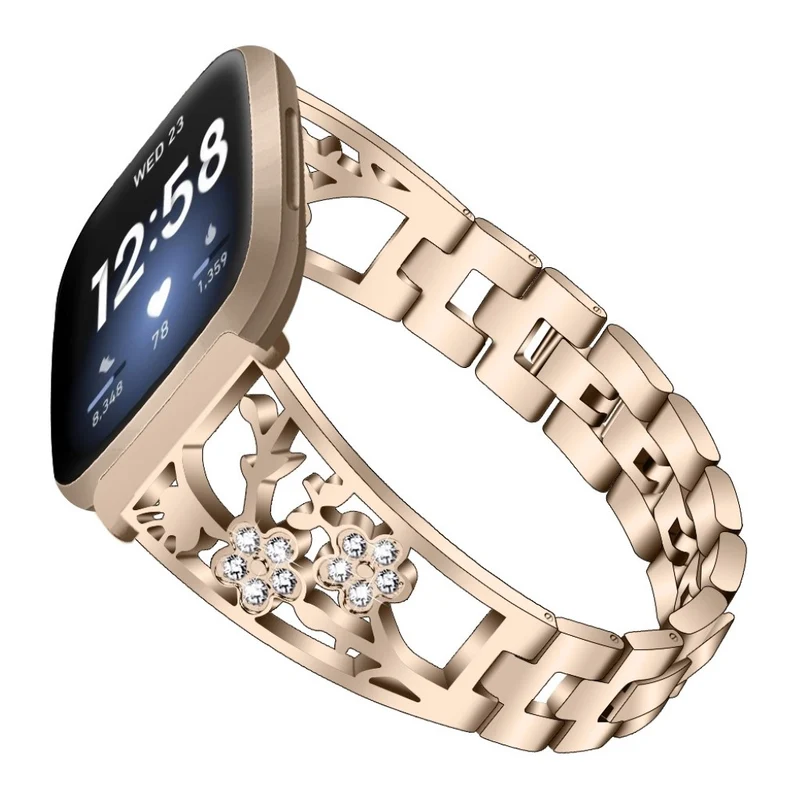 Süß Fitbit Versa 3 / Fitbit Sense Metall und Strass armband