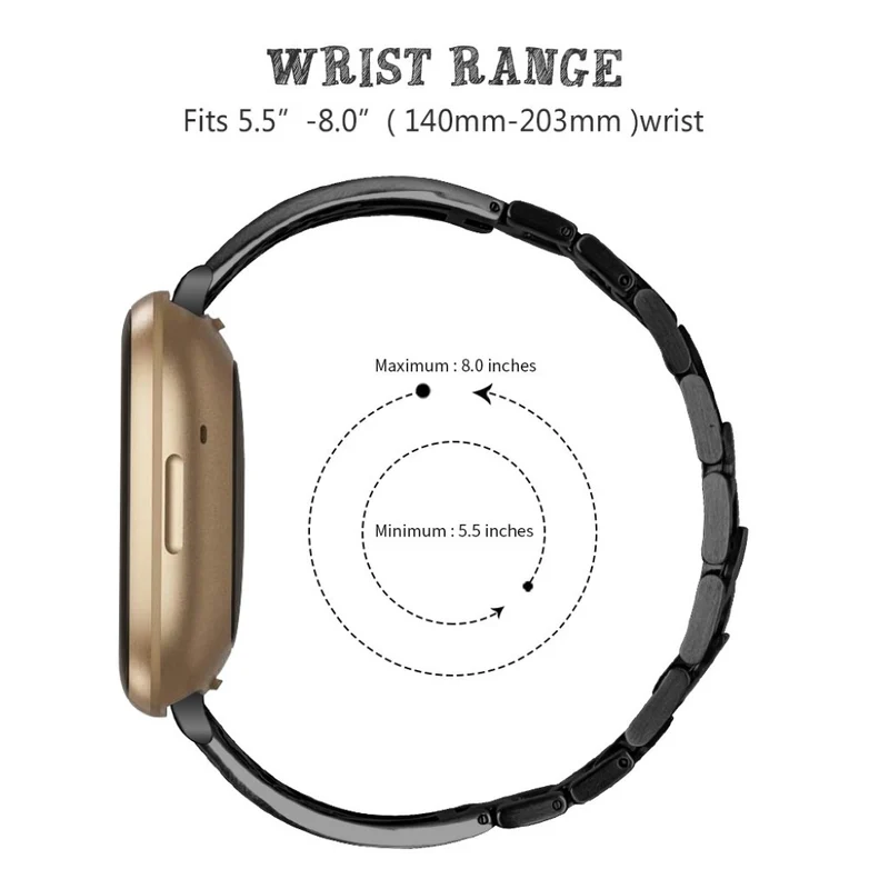 Süß Fitbit Versa 3 / Fitbit Sense Metall und Strass armband