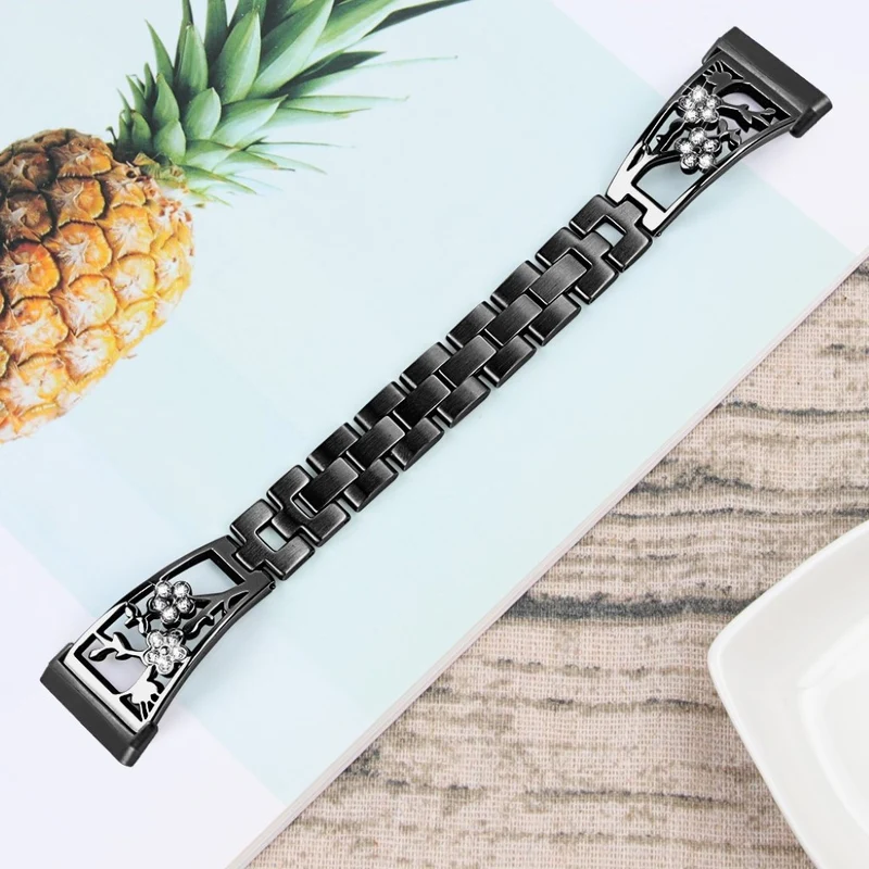 Süß Fitbit Versa 3 / Fitbit Sense Metall und Strass armband