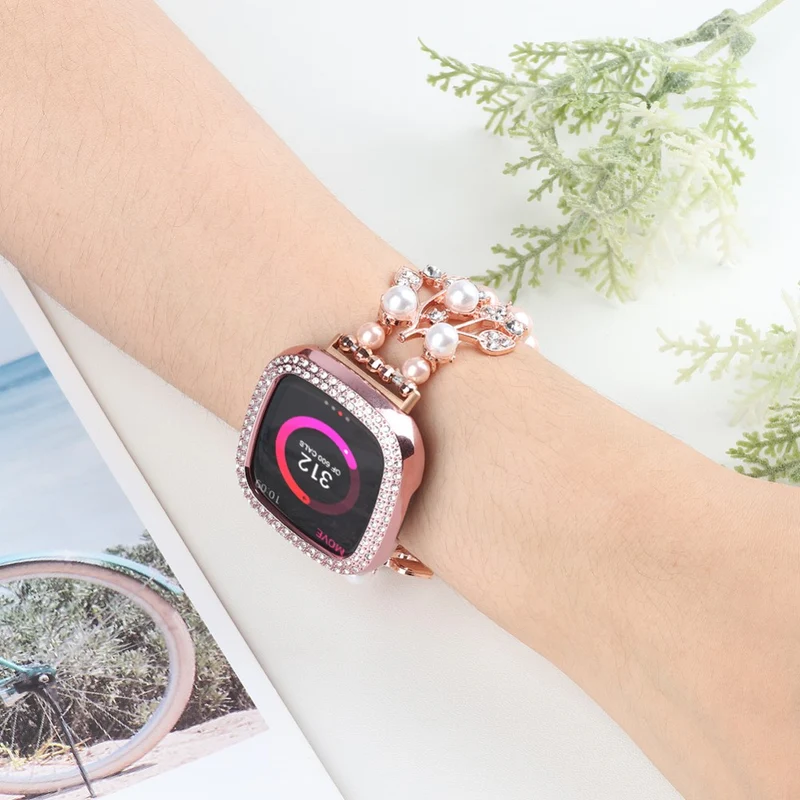Bemerkenswert elegant Fitbit Versa 3 Strass armband