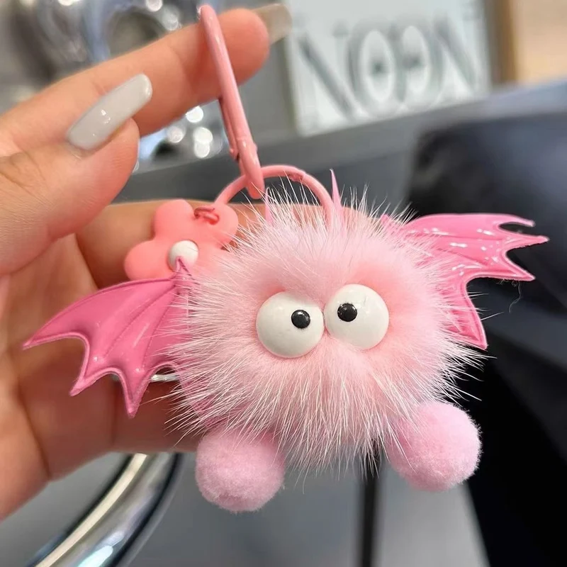 Plüsch Schlüsselanhänger mit Fledermaus-Motiv