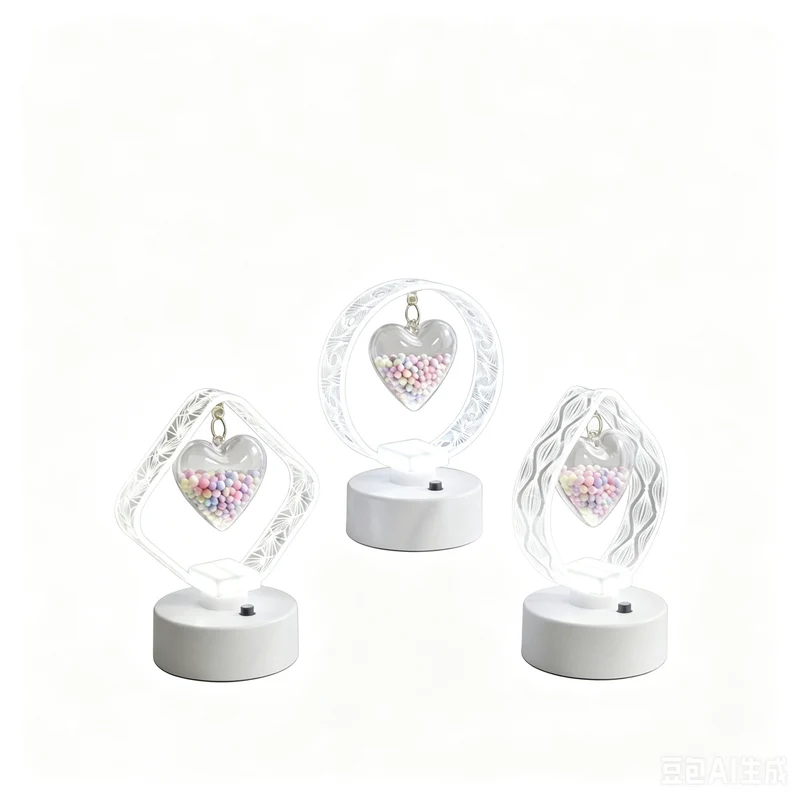 Herzförmige LED Tischlampe
