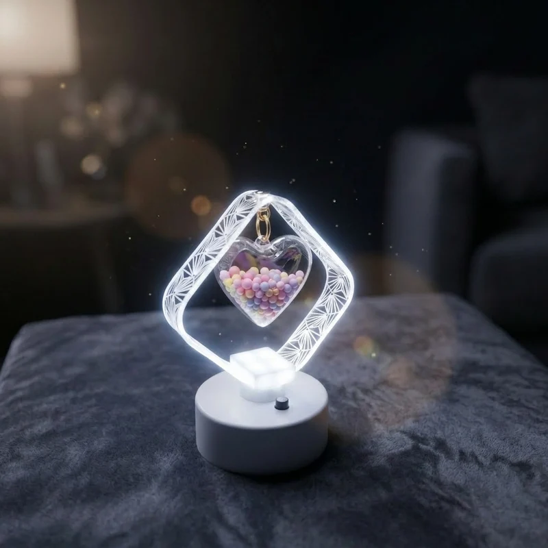 Herzförmige LED Tischlampe
