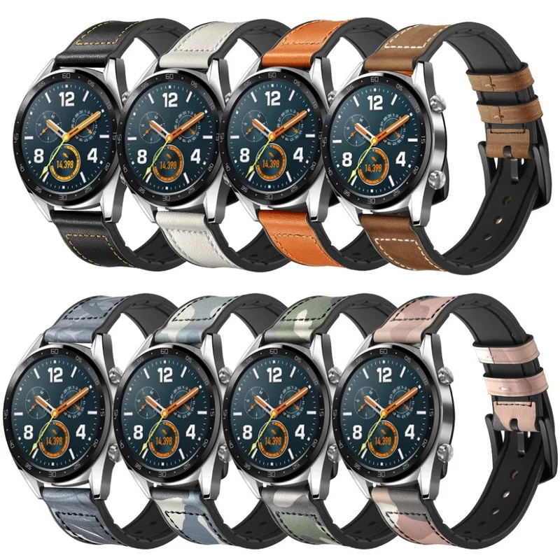 Universell Huawei Echtes Leder und Silikon / TPU armband