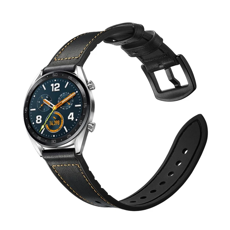 Universell Huawei Echtes Leder und Silikon / TPU armband