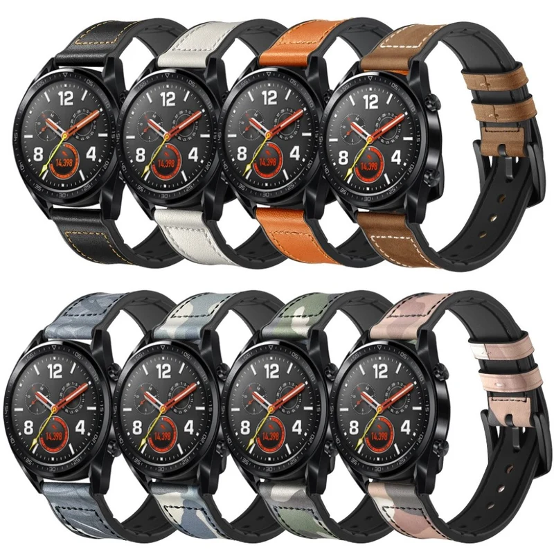 Universell Huawei Echtes Leder und Silikon / TPU armband