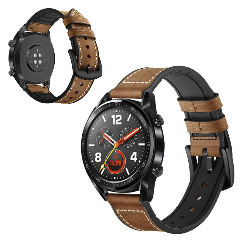 Universell Huawei Echtes Leder und Silikon / TPU armband