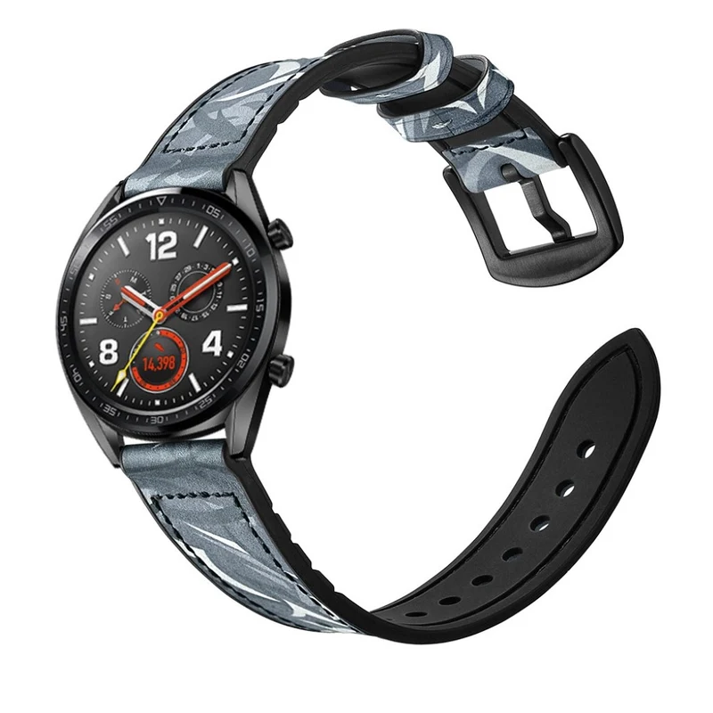 Universell Huawei Echtes Leder und Silikon / TPU armband