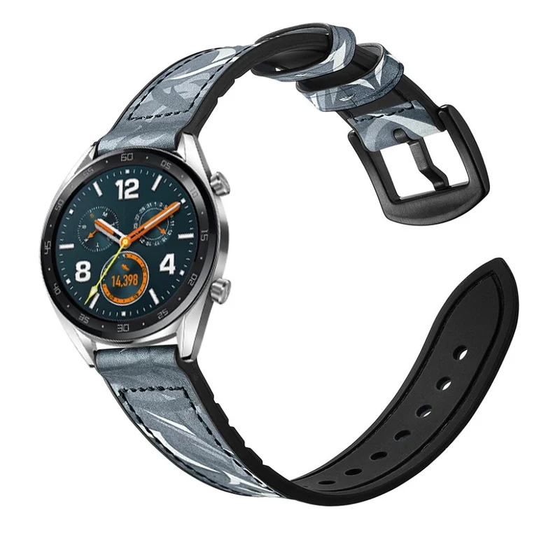 Universell Huawei Echtes Leder und Silikon / TPU armband