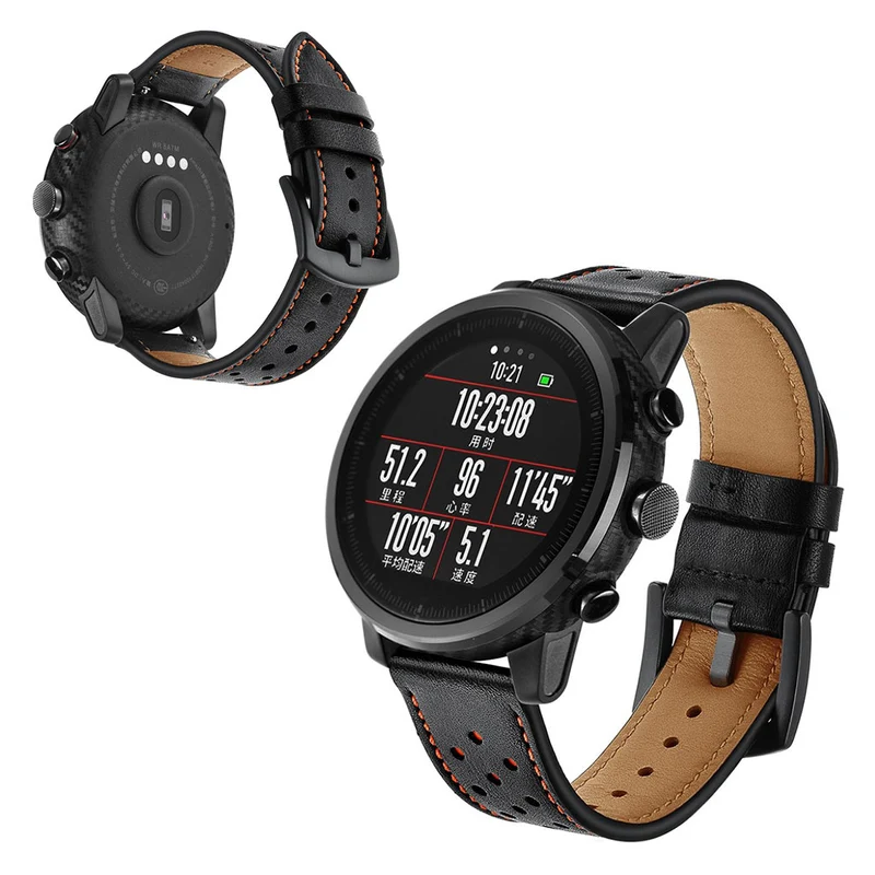 Auffallend stilvoll Huawei Watch Echtes Leder armband