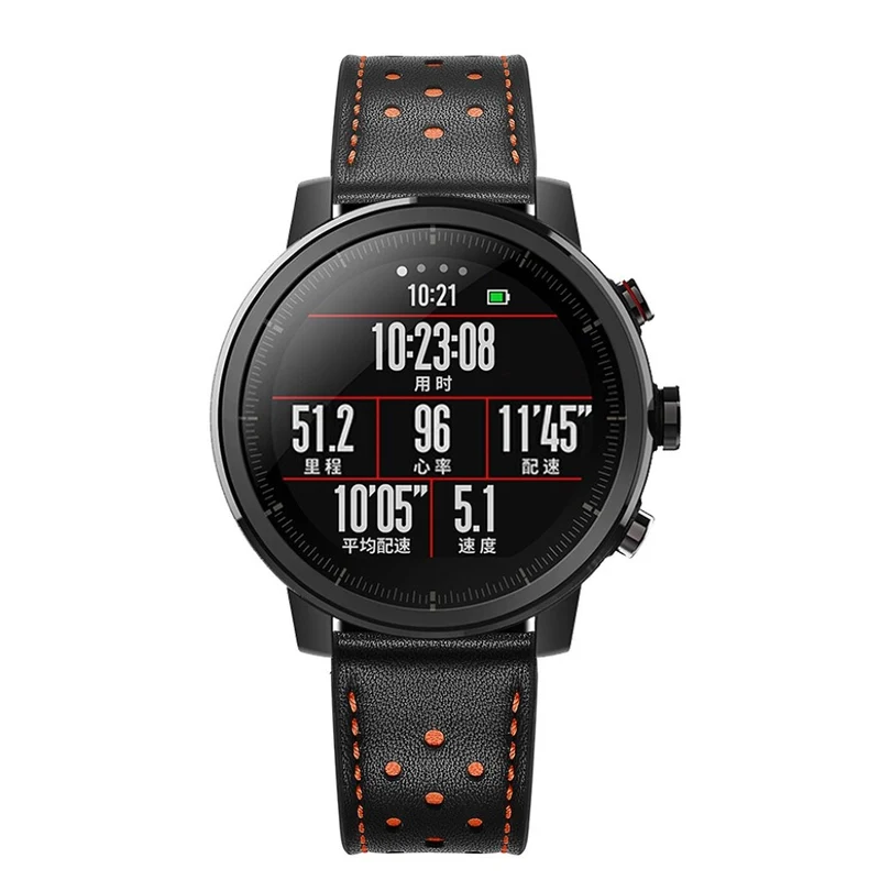 Auffallend stilvoll Huawei Watch Echtes Leder armband