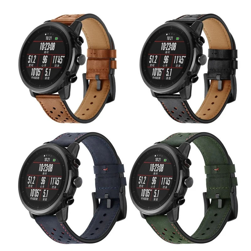 Auffallend stilvoll Huawei Watch Echtes Leder armband
