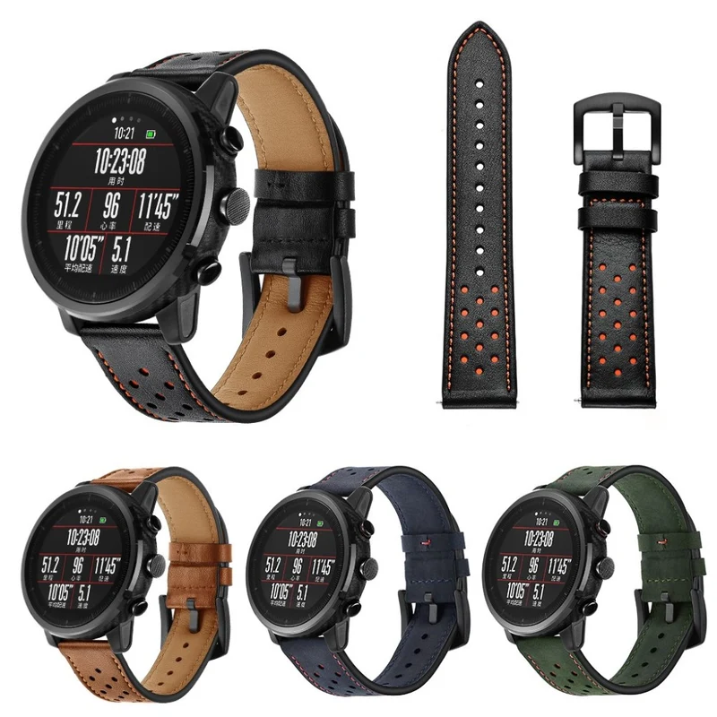 Auffallend stilvoll Huawei Watch Echtes Leder armband