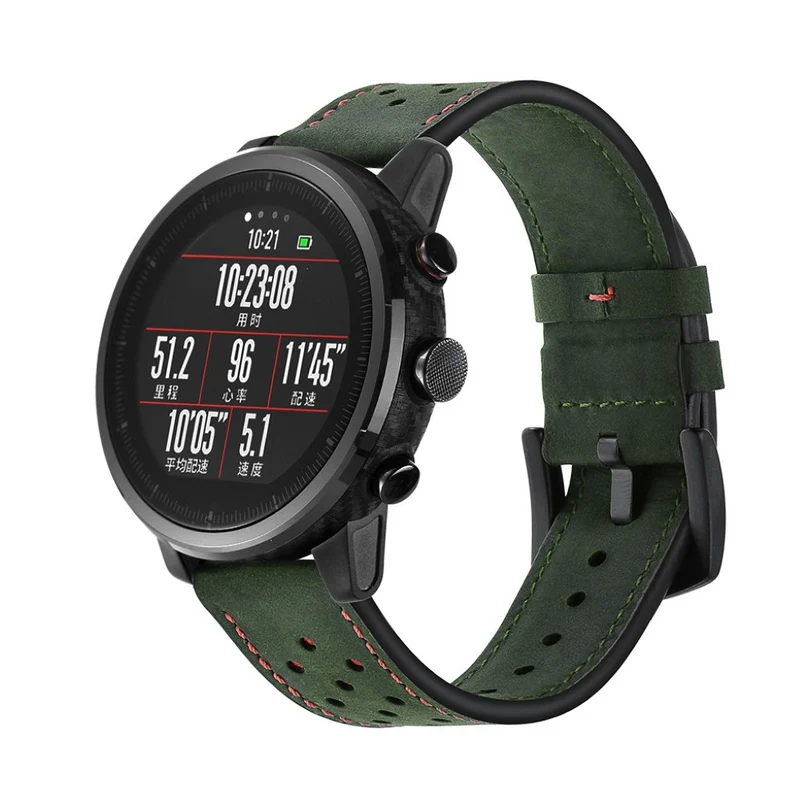 Auffallend stilvoll Huawei Watch Echtes Leder armband