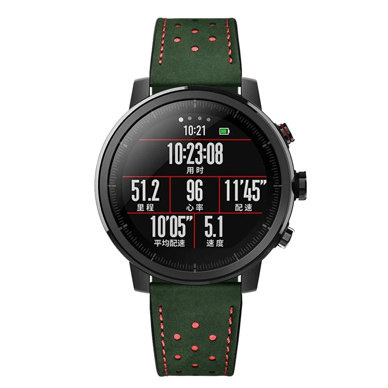 Auffallend stilvoll Huawei Watch Echtes Leder armband