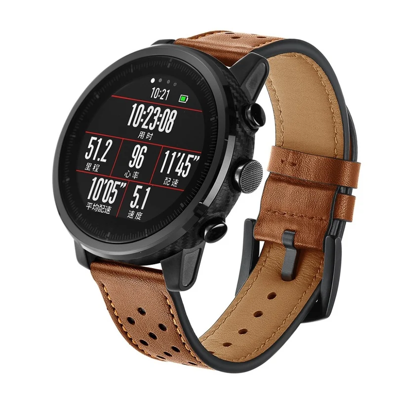 Auffallend stilvoll Huawei Watch Echtes Leder armband