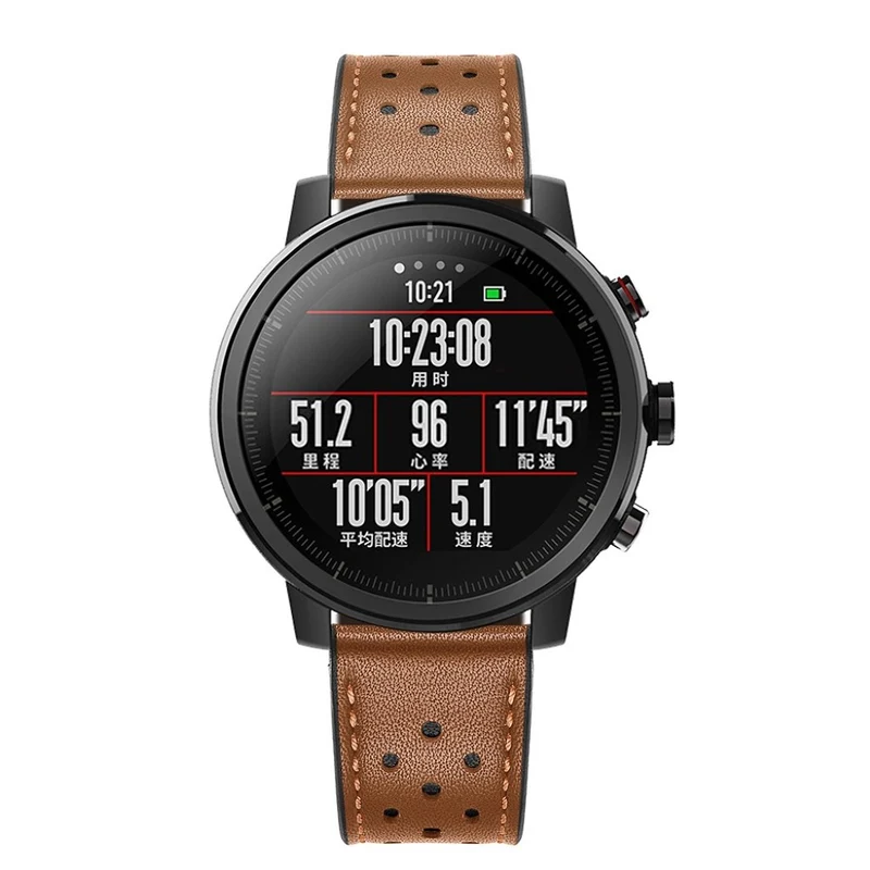 Auffallend stilvoll Huawei Watch Echtes Leder armband