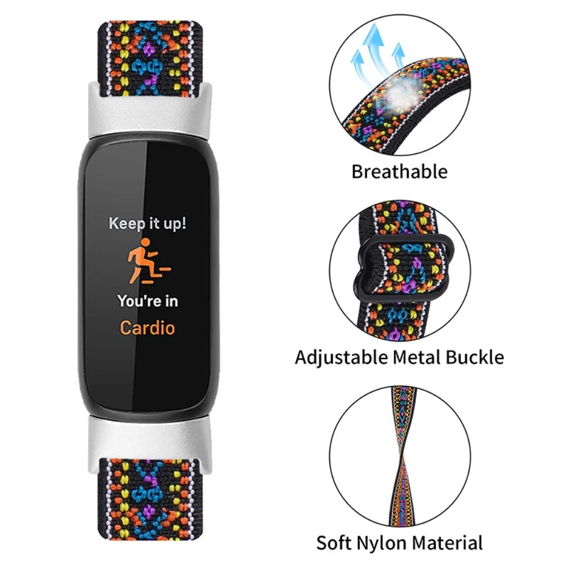 Auffallend schön Fitbit Luxe Textil / Nylon armband