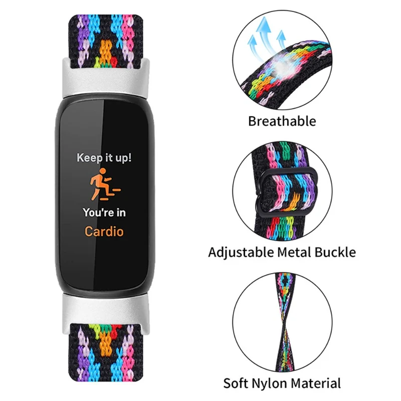 Auffallend schön Fitbit Luxe Textil / Nylon armband