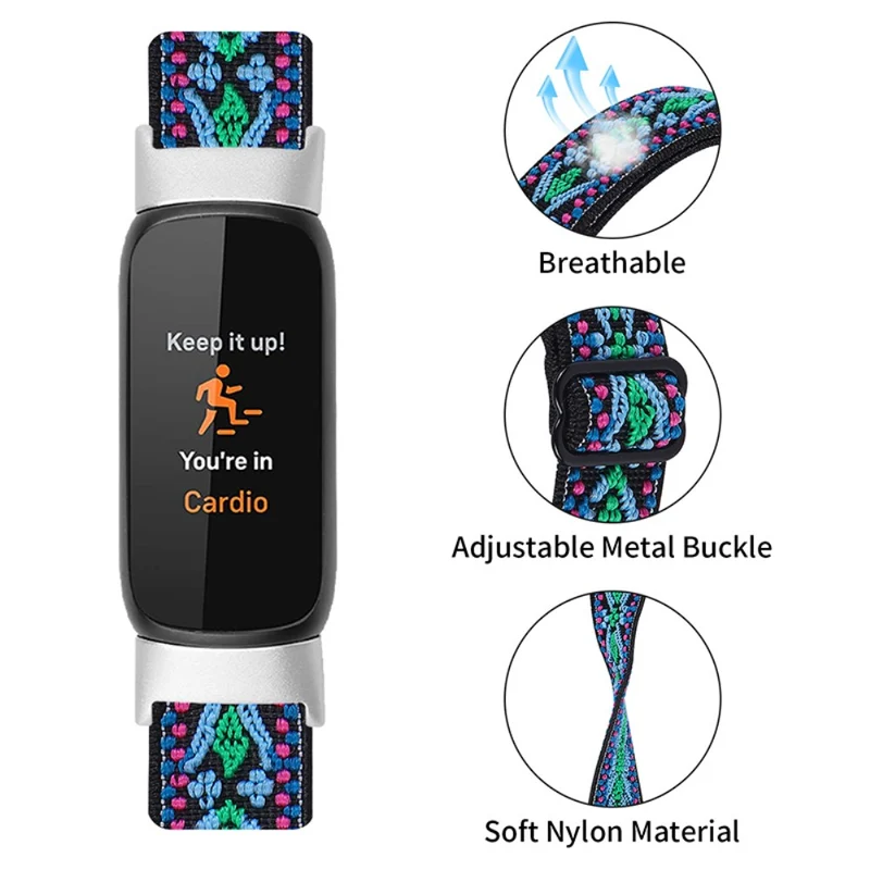 Auffallend schön Fitbit Luxe Textil / Nylon armband