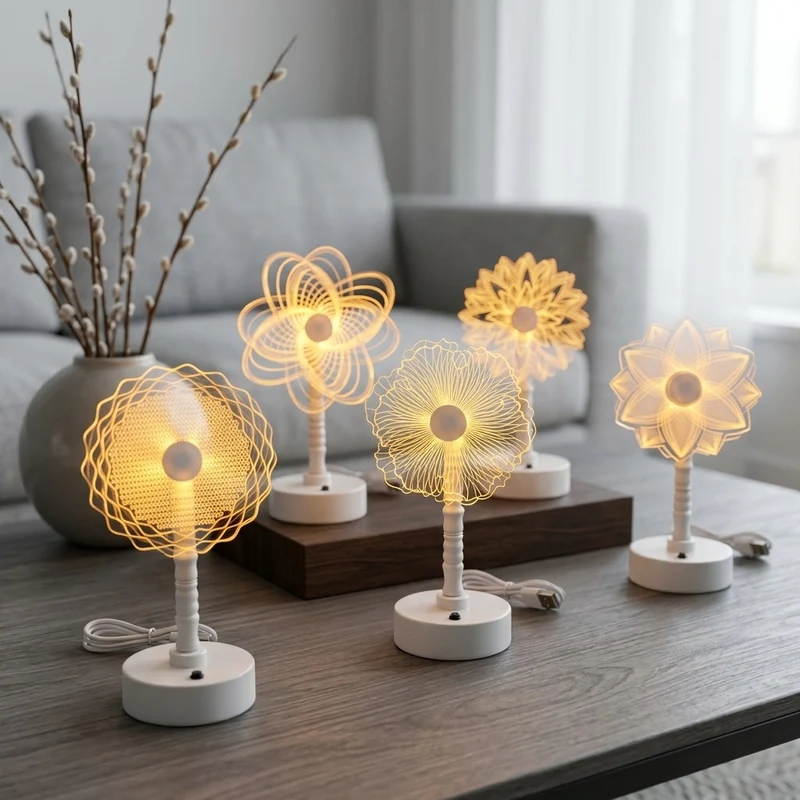 Dekorative LED Tischlampe mit modernem Design