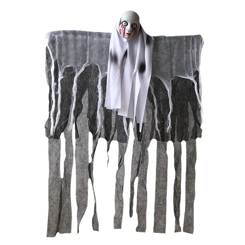 Gruselige Halloween Dekofigur mit beweglichem Skelett
