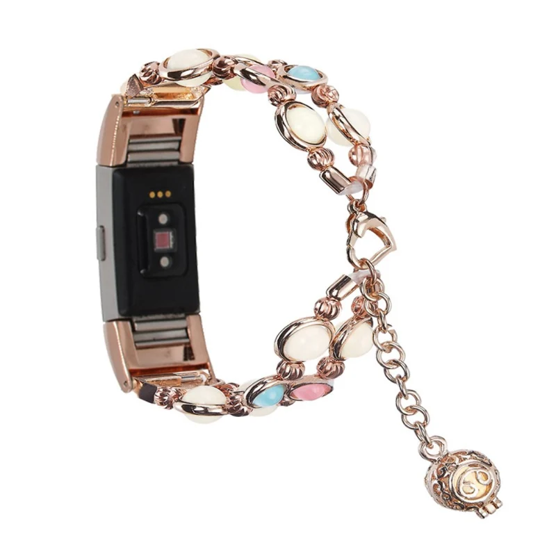Mega süß Fitbit Charge 5 Metall und Strass armband