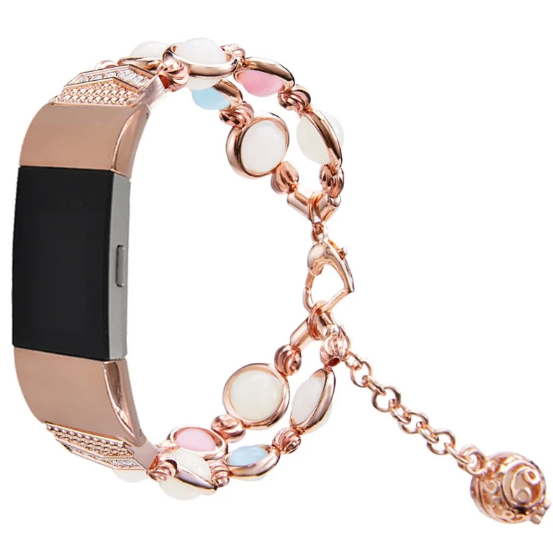 Mega süß Fitbit Charge 5 Metall und Strass armband