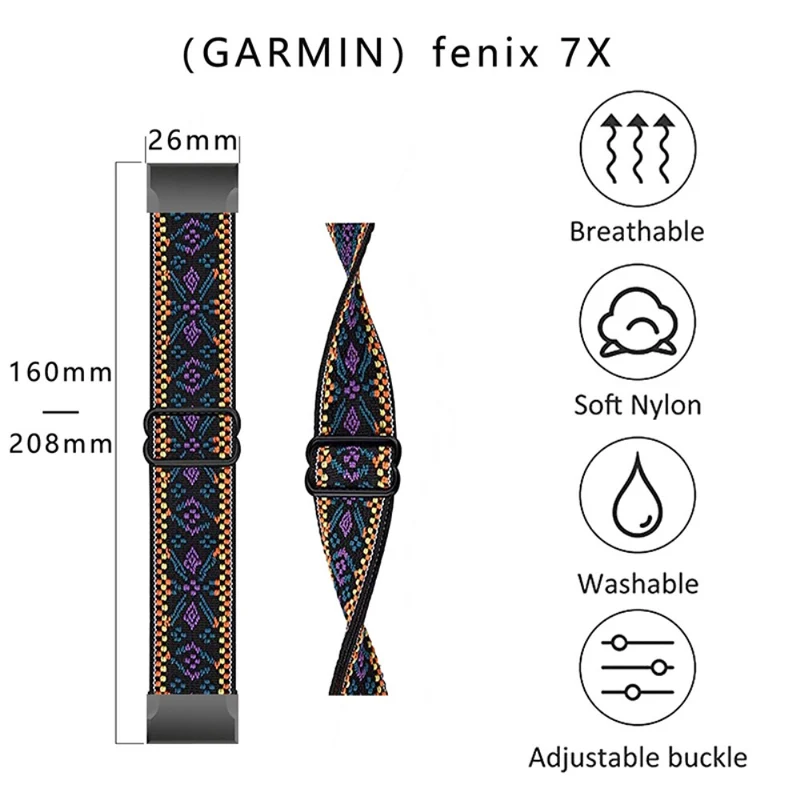 Wunderbar Universell Garmin Textil / Nylon armband